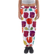 Colorful Trees Background Pattern Women s Jogger Sweatpants by Simbadda