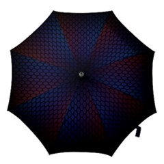 Hexagon Colorful Pattern Gradient Honeycombs Hook Handle Umbrellas (medium) by Simbadda