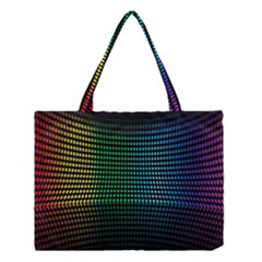 Abstract Multicolor Rainbows Circles Medium Tote Bag by Simbadda