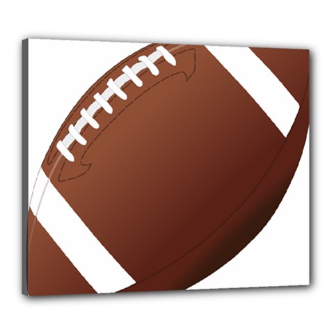 Football American Sport Ball Canvas 24  X 20  by Alisyart