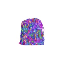 Abstract Trippy Bright Sky Space Drawstring Pouches (xs)  by Simbadda