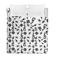 Seahorse Pattern Duvet Cover Double Side (full/ Double Size) by Valentinaart