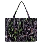 Floral Pattern Background Medium Zipper Tote Bag