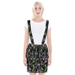 Floral Pattern Background Suspender Skirt