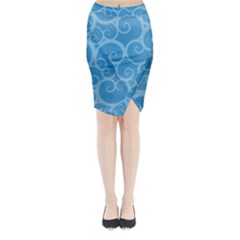 Pattern Midi Wrap Pencil Skirt by Valentinaart