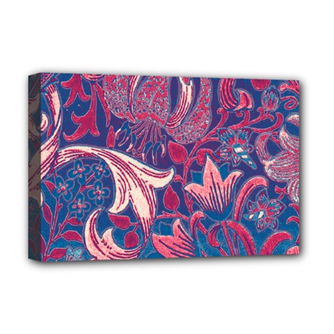 Floral Pattern Deluxe Canvas 18  X 12  