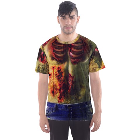 Faux Zombie Men Men s Sport Mesh Tee by CoolDesigns