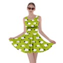 Neon Green Wolfs Dressed In Sheeps Skater Dress View1