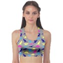 Gray Dinosaur 2 Sport Bra View1