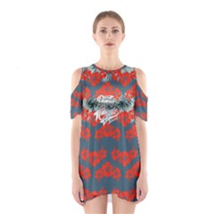 Red Hawaii 2 Cutout Shoulder One Piece by CoolDesigns
