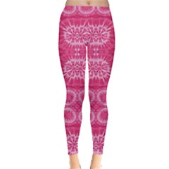 Hot Pink Pattern Tie Dye Leggings by CoolDesigns