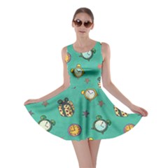 Frizzle Clock Green Skater Dress by CoolDesigns