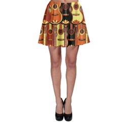 Colorful Pattern With Guitars Skater Dress by CoolDesigns