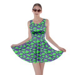 Ufo Neon Green Skater Dress by CoolDesigns