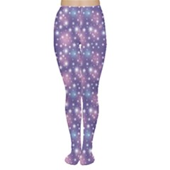 Blue Abstract Pattern With Star On Blue Tights by CoolDesigns