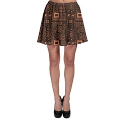 Black Aboriginal Art Indigenous African Patterns Seamless Skater Dress