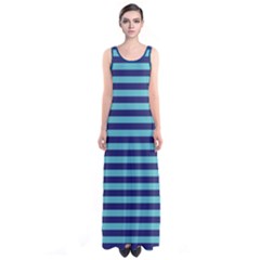 Sailor Stripes Sleeveless Maxi Dress by CoolDesigns