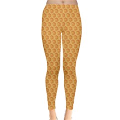 Yellow Colorful Honeycomb Women s Leggings by CoolDesigns