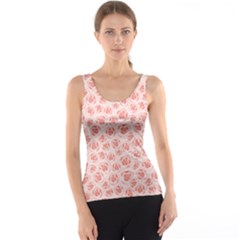 Pink Pattern With Roses Tank Top by CoolDesigns