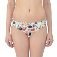 Colorful Pattern With Sushi Hipster Bikini Bottom