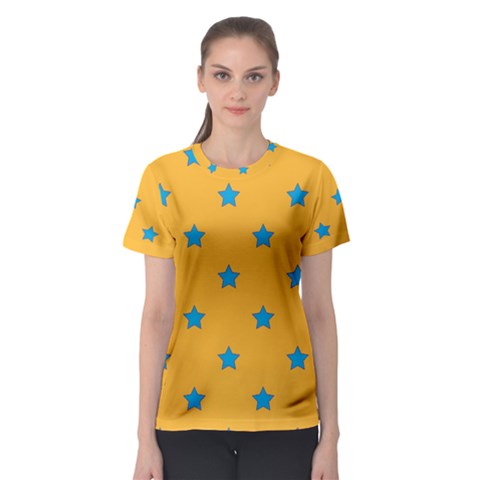 Stars Pattern Women s Sport Mesh Tee by Valentinaart