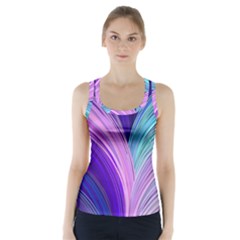Color Purple Blue Pink Racer Back Sports Top by Mariart