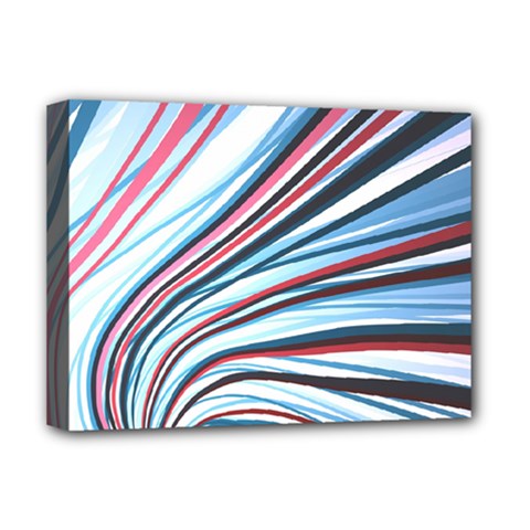 Wavy Stripes Background Deluxe Canvas 16  X 12   by Simbadda