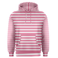 Horizontal Stripes Light Pink Men s Pullover Hoodie by Mariart