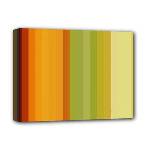 Colorful Citrus Colors Striped Background Wallpaper Deluxe Canvas 16  X 12   by Simbadda