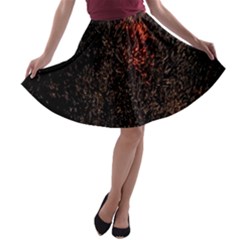 July 4th Fireworks Party A-line Skater Skirt by Simbadda
