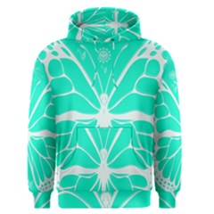 Butterfly Cut Out Flowers Men s Pullover Hoodie by Simbadda