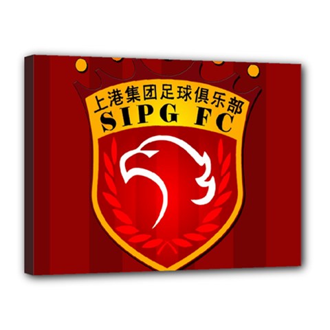 Shanghai Sipg F C  Canvas 16  X 12  by Valentinaart