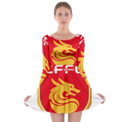 Hebei China Fortune F C  Long Sleeve Skater Dress by Valentinaart