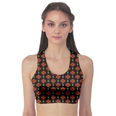 Dollar Sign Graphic Pattern Sports Bra