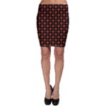 Dollar Sign Graphic Pattern Bodycon Skirt