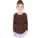 Dollar Sign Graphic Pattern Kids  Long Sleeve Tee