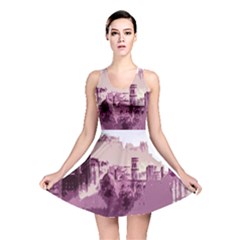 Abstract Painting Edinburgh Capital Of Scotland Reversible Skater Dress by Simbadda