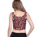 Bloodshot Camo Red Urban Initial Camouflage Crop Top View3