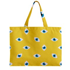 Eye Blue White Yellow Monster Sexy Image Zipper Mini Tote Bag by Mariart