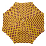 Polka Dot Purple Yellow Straight Umbrellas
