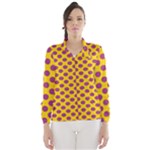 Polka Dot Purple Yellow Wind Breaker (Women)