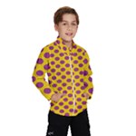 Polka Dot Purple Yellow Wind Breaker (Kids)