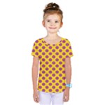 Polka Dot Purple Yellow Kids  One Piece Tee