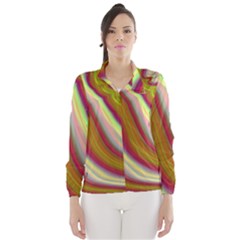 Artificial Colorful Lava Background Wind Breaker (women) by Simbadda