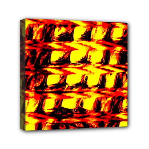 Yellow Seamless Abstract Brick Background Mini Canvas 6  X 6 