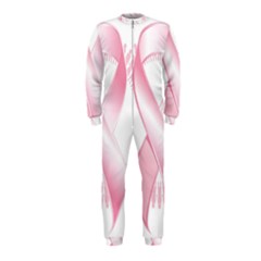 Breast Cancer Ribbon Pink Girl Women Onepiece Jumpsuit (kids) by Mariart