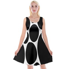 Dalmatian Black Spot Stone Reversible Velvet Sleeveless Dress by Mariart