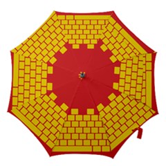 Firewall Bridge Signal Yellow Red Hook Handle Umbrellas (medium)