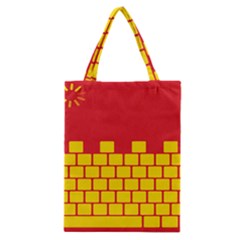 Firewall Bridge Signal Yellow Red Classic Tote Bag by Mariart