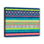 Aztec Triangle Chevron Wave Plaid Circle Color Rainbow Canvas 10  x 8 